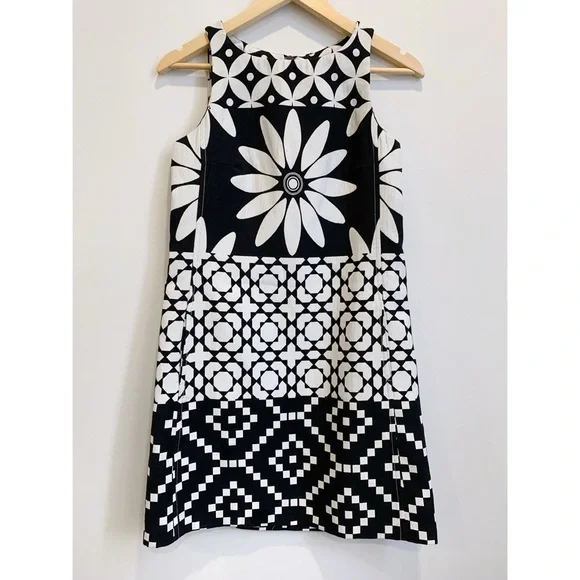 Desigual Geometric Floral A-Line Shift Dress - Picture 3 of 13